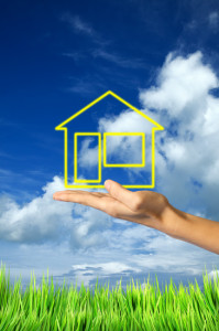Real estate theme, vertical view